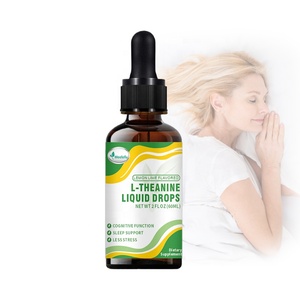 Hete Verkoop <span class=keywords><strong>L</strong></span> Theanine Vloeibare Druppels, <span class=keywords><strong>L</strong></span>-Theaninesupplement Met Gaba, Magnesium & Ashwagandha Voor Slaap-, Focus-En Ontspanningsondersteuning - Product Image 1