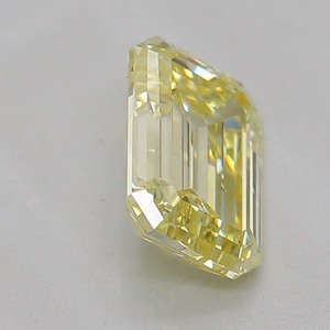 0.89 Ct Light Yellow Emerald Cut Loose Diamond VS1 Clarity Excellent Cut Certified Diamond for Fine Jewelry & Engagement Rings - Product Image 4