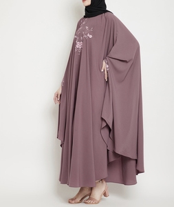 Best Quality Women Abaya Kaftan Dress Handmade Turkish Floor Length Long Sleeve Soft Breathable Polyester Floral Loose Fit - Product Image 5