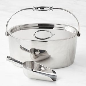 Seau à glace fonctionnel en métal pour refroidir les boissons, champagne, vin, bière lors d'événements, fêtes, hôtels, restaurants, bars, services de traiteur - Product Image 4