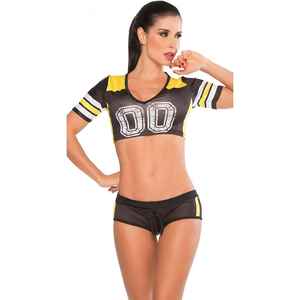 Costumes d'entraînement de pom-pom girl pour femmes adultes, ensembles uniformes 100% coton, kits uniformes de pom-pom girl, service OEM - Product Image 5
