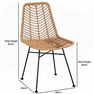 Silla de Mimbre y Ratán, Muebles de Exterior Naturales, Modernos y Sostenibles para Jardín, Balcón o Patio, Venta Directa de Fábrica en Vietnam - Product Image 2
