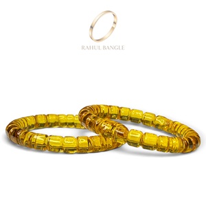 Bracelets en verre transparent élégants de couleurs assorties, bracelets de créateur, bijoux de mode indiens du Cachemire, vente en gros - Product Image 3