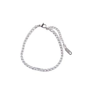 Collier en acier inoxydable de style minimaliste européen américain pour femmes, collier rétro à la mode, simple, serti de diamants - Product Image 5