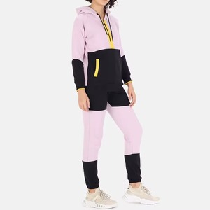 Nuevo Conjunto Deportivo de 2 Piezas para Mujer, Estilo Jogging, Corte Regular, con Capucha, Color Sólido, 100% Algodón Ecológico - Product Image 2