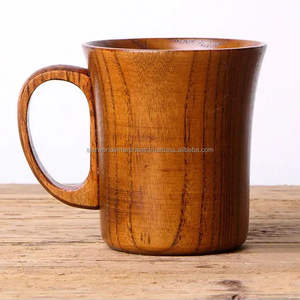 Tasse en céramique en bois d'acacia mangue faite à la main pour la cuisine de café d'ours tasses de verres de table pour l'eau potable disponible - Product Image 5