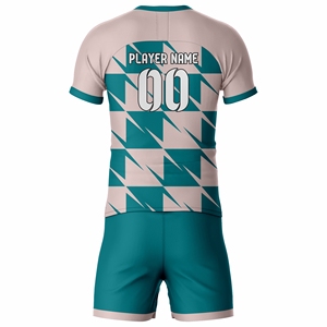 Latest Soccer Jersey Set Custom Football Uniform Teamwear Breathable Lightweight Sports Apparel Custom Team Name Front Wholesale - Product Image 3