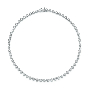 Collar de tenis Blair con diamantes cultivados en laboratorio, oro macizo de 14K, joyería minimalista de línea de diamantes para boda, regalo - Product Image 3