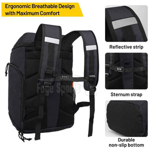 Sac à dos de basketball professionnel avec compartiment ventilé pour chaussures et tissu imperméable pour une utilisation par tous les temps - Product Image 4