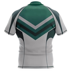 เสื้อรักบี้สำหรับผู้ใหญ่ ปี 2026 ผลิตโดยผู้ผลิตเสื้อผ้ากีฬา แขนสั้น ระบายอากาศได้ดี แห้งเร็ว ผลิตจากโพลีเอสเตอร์ 100% รับผลิตตามแบบ OEM - Product Image 3