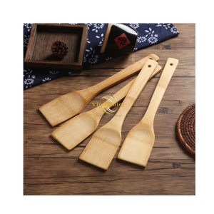 Natural Bamboo Spatula Eco Friendly Cooking <b>Utensil</b> Heat Resistant Wooden Turner for Kitchen Frying Mixing and Serving - Product Image 5