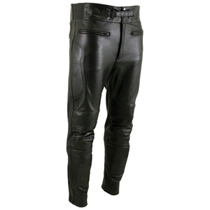 Pantalones de Carreras Samroz Sports para Hombre, de Cuero Vacuno Negro Premium, Manga Larga, con Protección de Rodilla con Armadura CE, para Todas las Temporadas - Product Image 5