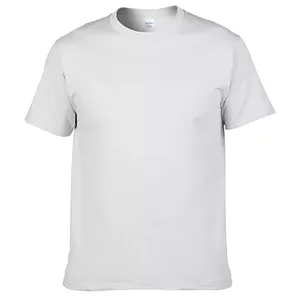 เสื้อยืดผู้ชาย แขนสั้น สำหรับฤดูร้อน ดีไซน์คุณภาพสูง สวมใส่สบายๆ สีพื้น สามารถสั่งทำไซส์ใหญ่พิเศษได้ - Product Image 1