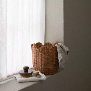 Panier en rotin en promotion – Qualité supérieure, fait main, naturel, écologique, organisateur de rangement, décoration intérieure, multi-usages, pour la lessive - Product Image 1