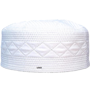 Traditional Turkmen Afghan <b>Islamic</b> Muslim Koofi Topi Cap 100% Cotton Striped Design High Quality Wholesale Low Price - Product Image 2