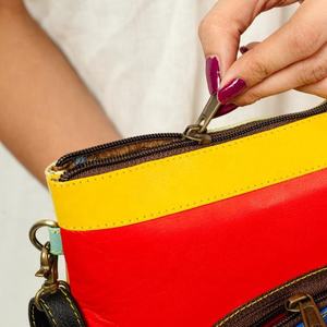 Sac à bandoulière en cuir véritable pour femmes Vintage sac à bandoulière couleur bonbon sangle unique à la mode Portable pour le printemps automne hiver - Product Image 3