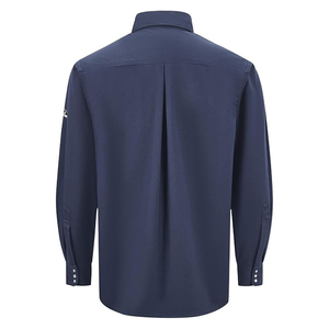 Industrial <b>welding</b> <b>shirt</b> for high temperature resistance workwear cotton anti fire mechanic coat with reinforced elbow design - Product Image 3