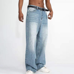 Jeans para Hombre, Corte Regular, Jeans Ajustados de Mezclilla, Pantalones Holgados para Hombre, Mezclilla Recta, Casual, Logotipo y Diseño Personalizados, Precio Bajo - Product Image 4