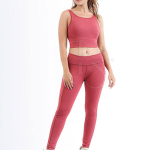 Conjunto de Yoga para Mujer de Talla Grande, de Alta Calidad, Sólido, Transpirable, Ligero y Ecológico, de 2 Piezas, al por Mayor para Adultos - Product Image 5