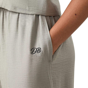 Pantalones informales de pierna ancha para mujer, suaves y ligeros, con cordón, cintura alta, corte holgado, pantalones rectos, cómodos para el uso diario - Product Image 5