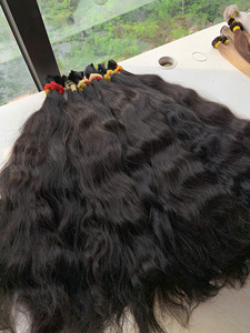 Prix usine réel humain vague naturelle cheveux en vrac couleur brune 100% extensions de cheveux humains vietnamiens de haute qualité - Product Image 2
