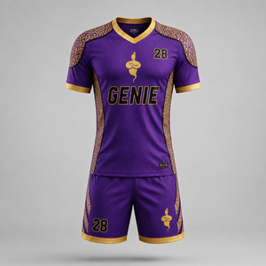 Uniforme de Fútbol Premium, Conjunto de Jersey Deportivo, Uniforme de Fútbol Hecho con Tela Ligera de Secado Rápido para Entrenamientos - Product Image 1