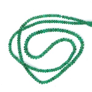 Cuentas Redondas Lisas de Esmeralda Verde, Hilo de Cuentas de Piedras Preciosas Naturales, Suministros para la Fabricación de Joyas, Cuentas para Manualidades - Product Image 3