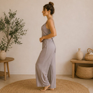 Ensemble de pyjama pour femmes, vêtements de détente en polyester et viscose, certifié OEKOTEX, doux et respirant, vêtements de maison - Product Image 3