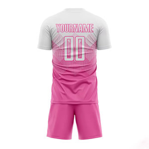 ชุดเสื้อและกางเกงฟุตบอลสีพื้น แบบพิมพ์ลายด้วยความร้อน สำหรับผู้ใหญ่ คุณภาพสูง แห้งเร็ว ระบายอากาศได้ดี - Product Image 6