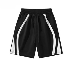 Pantalones Cortos Bermuda Casuales para Hombre con Cintura Ajustable con Cordón y Raya Lateral, de Secado Rápido, Tejido de Poliéster, para Deporte, Fabricante OEM ODM - Product Image 6