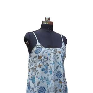 Vestido Midi Sin Mangas de Algodón 100% Puro, Elegante y Más Vendido para Mujer, Ideal para Fiestas en la Playa y Salidas Nocturnas, Disponible al por Mayor con Logotipo Personalizado en la Espalda - Product Image 4