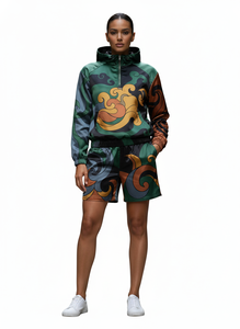 Unisex Custom Logo Windbreaker <b>Jacket</b> Set, Breathable, Eco-Friendly, Waterproof, with Zipper, Contrasting Color Waterproof 2026 - Product Image 5