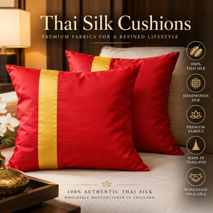 Thailand Elegant Design Silk <b>Pillow</b> & Silk <b>Cushion</b> Cover for Asian Decoration - Product Image 3