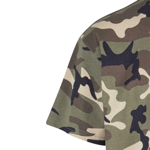 T-shirt pour homme, streetwear, imprimé camouflage, coton, manches courtes, col rond, coupe ample, décontracté, été - Product Image 6