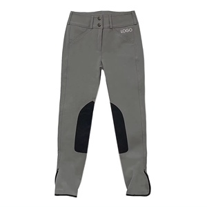 Pantalones de jinete Junior duraderos de alta calidad, fabricante indio, parche directo en la rodilla, ropa ecuestre de cuero para niños y caballos - Product Image 3