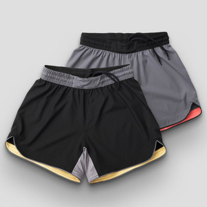 Shorts de grappling athlétiques, polyester sublimé respirant, avec cordon de serrage, taille élastique, shorts d'entraînement MMA personnalisés - Product Image 1