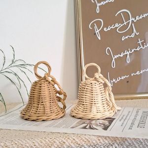Unique Natural Rattan <b>Cow</b> <b>Bell</b> Decorative Hanging Craft For Farmhouse Interior Balcony And Patio Styling - Product Image 1