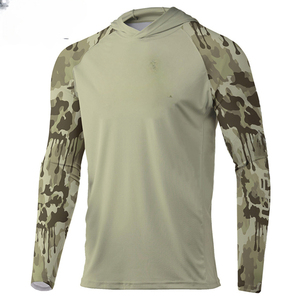 Camiseta con Capucha de Secado Rápido con Protección UV, Camiseta de Pesca Lisa de Manga Larga de Microfibra de Alta Calidad - Product Image 3