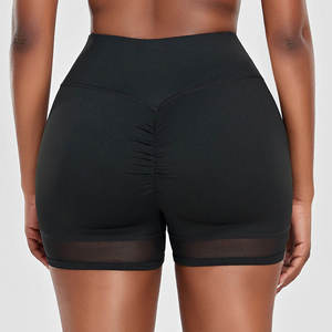 Pantalones Cortos Deportivos de Cintura Alta para Mujer, de Lona, de Secado Rápido, Holgados, para Entrenamiento, Yoga, Estilo Casual - Product Image 2