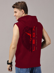 OEM <b>Men's</b> <b>Sleeveless</b> <b>Hoodie</b> 100% Polyester Printed Pullover Casual Style Hooded Tank Top Sublimation Custom Apparel Clothing - Product Image 2