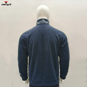 New Arrival Custom Design Printed Logo Coated Camouflage Full <b>Zip</b> Crew Neck Polar Fleece Jacket Spring Made in Pakistan - Product Image 2