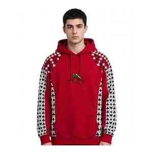 Sudadera con Capucha Unisex NEXTEX con Diseño de Cartas de Póker, Roja y Negra, de Felpa Suave de Algodón, Cálida y con Estampado Gráfico - Product Image 1