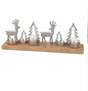 Decorative Metal Christmas <b>Tealight</b> <b>Holder</b> for Festive Home Displays - Product Image 1