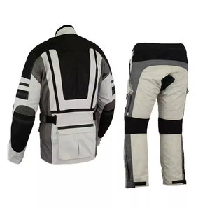 Combinaison de moto unisexe imperméable et respirante, ensemble veste et pantalon bicolore, manches longues, 300g, 100% polyester, vêtements de course - Product Image 2