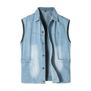 2026 Casual Winter Jeans <b>Vest</b>-breathable Quick Dry Denim <b>Vest</b> For Youth Trendy Stylish Factory Supply Denim <b>Vest</b> - Product Image 1
