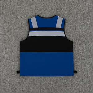 Chaleco de Seguridad Reflectante Naranja de Alta Visibilidad ANSI Clase 2, Transpirable e Impermeable, con Luces LED Intermitentes, Bolsillos Prácticos, Personalizado para Hombre - Product Image 5