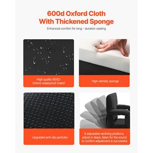 เก้าอี้พับแบบพกพาพร้อมเบาะรองนั่งปรับเอนได้ 3 ระดับ พร้อมระบบทำความร้อนสำหรับที่นั่งในสนามกีฬา มีพนักพิงหลังแบบกว้าง และระบบทำความร้อนสองชั้น - Product Image 2