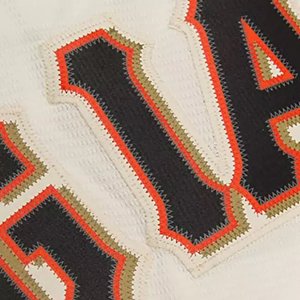 Maillot de baseball des Giants pour homme, blanc, manches courtes, boutons sur le devant, imprimé en sergé, coupe classique, adulte, toutes saisons - Product Image 3
