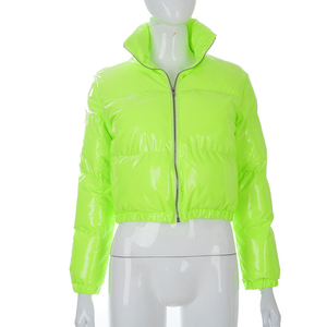 Chaqueta Acolchada de Invierno para Mujer, Personalizada, de Alta Calidad, Cálida, Transpirable, Impermeable, con Cuello Alto y Capucha, Estilo Urbano, Tejida - Product Image 2