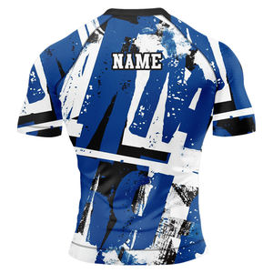 Rashguard Homme Personnalisé à Manches Courtes, Léger, Respirant, UPF50, Matière Douce, Prix Bas, Service OEM Durable - Product Image 2